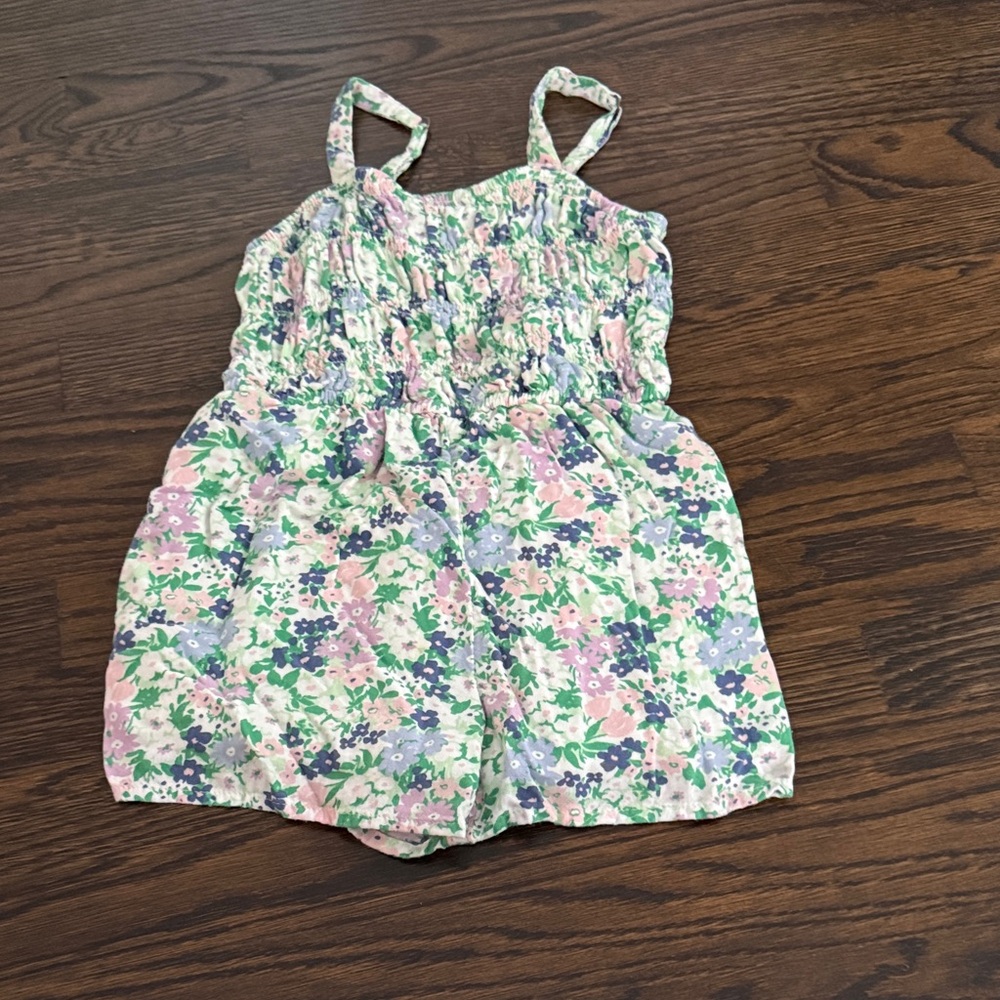 Abercrombie Kids Floral Romper - Pink, Green, Purple